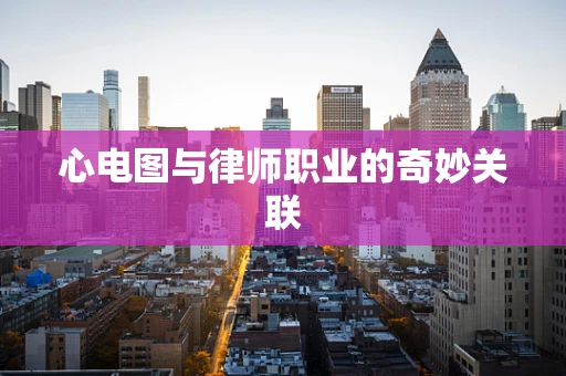 心电图与律师职业的奇妙关联