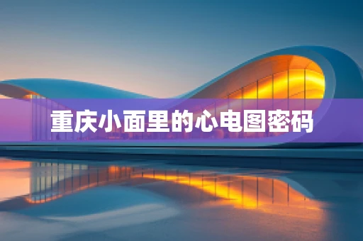 重庆小面里的心电图密码